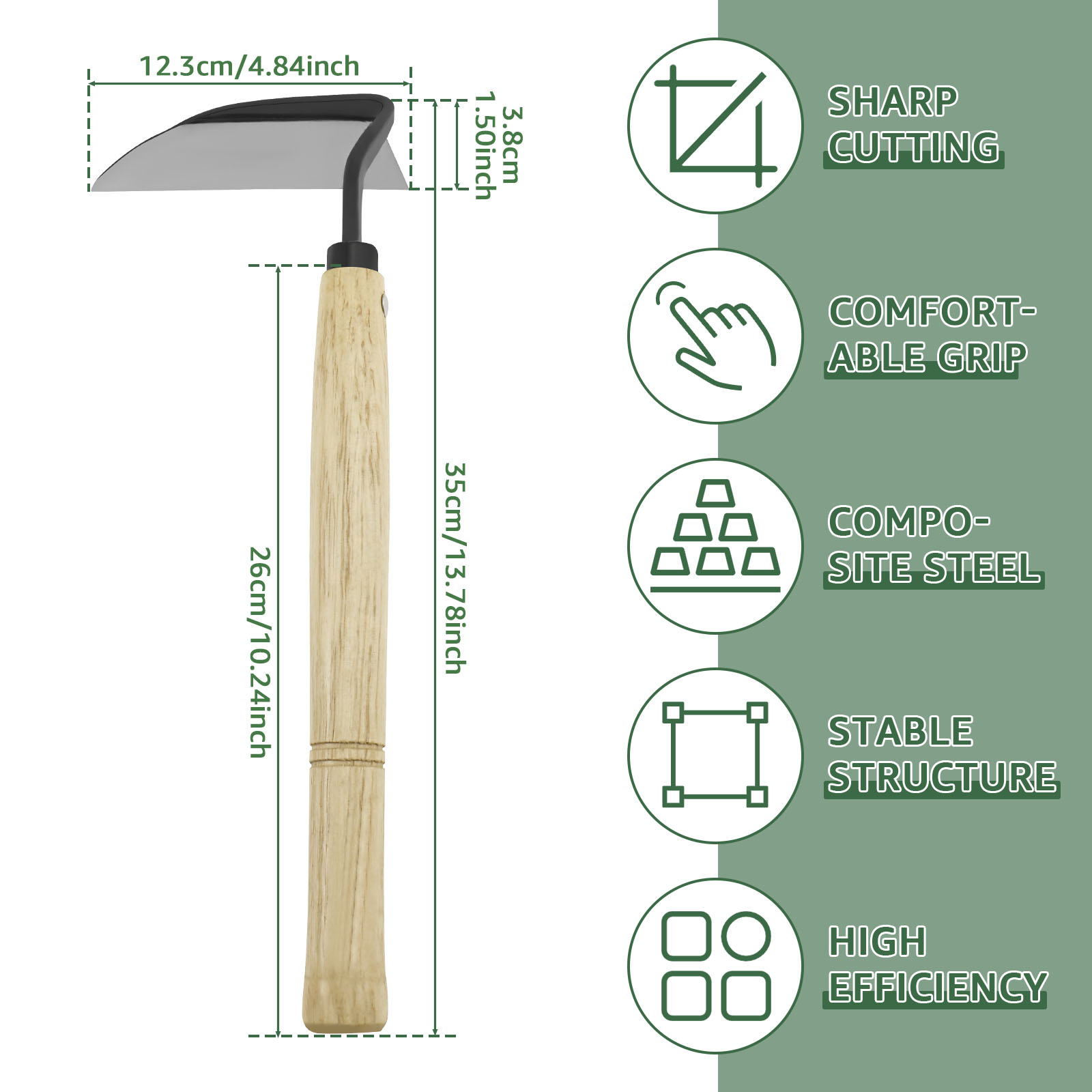 Japoński sierp do pielenia Dre – Gardening Hand Tools Japanese recenzja i cena